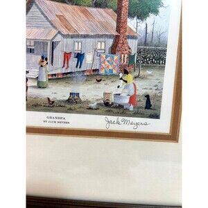 Jack Meyers Grandpa Signed Print Framed